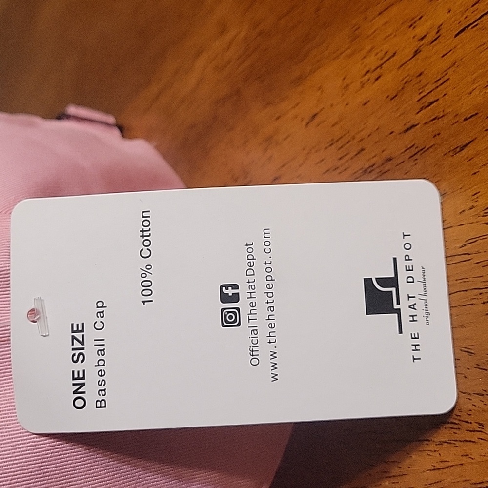 Pink Baseball Cap - Picture 4 of 9